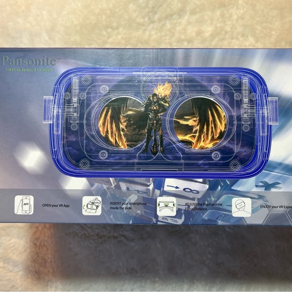 3D VR Headset Glasses Virtual Reality 4.7"- 6.0" Smart Phone Compat + Controller - Picture 8 of 8